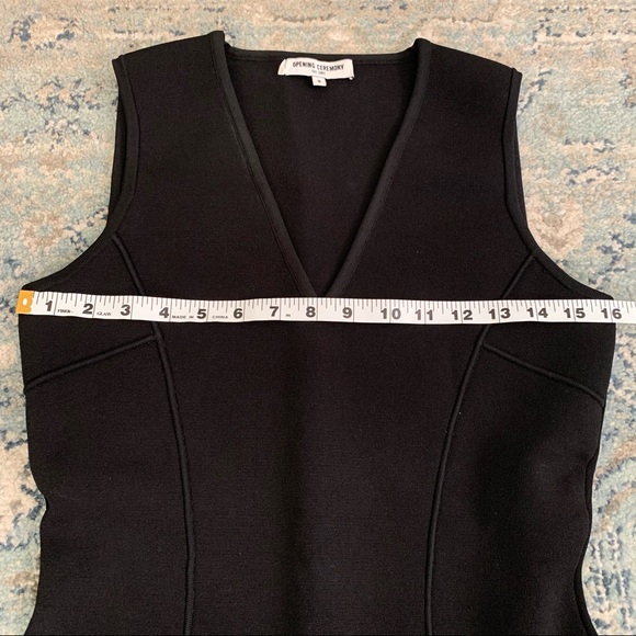 Opening Ceremony Moto Inset Flare Sleeveless V-Neck Cocktail Dress Womens medium - Picture 3 of 11